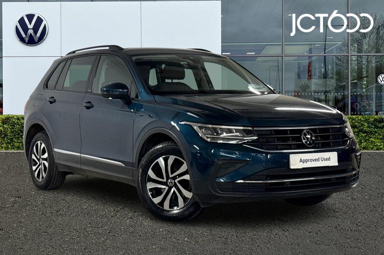 Used 2022 Volkswagen Tiguan 2.0 TDI Active SUV 5dr Diesel DSG Euro 6 (s/s) (150 ps) Blue at JCT600