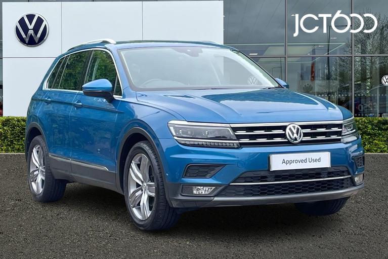 Used 2019 VOLKSWAGEN Tiguan SWB SEL 1.5 TSI EVO 2WD 150PS 7-Speed DSG Caribbean Blue at JCT600