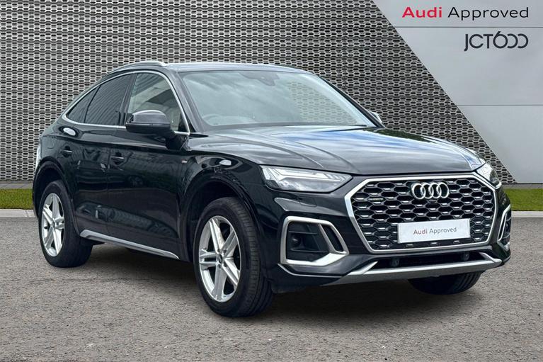 Used 2021 Audi Q5 2.0 TDI 40 S line Sportback 5dr Diesel S Tronic quattro Euro 6 (s/s) (204 ps) Black at JCT600
