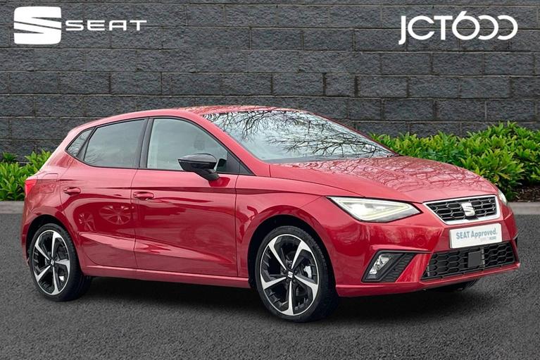 Used 2023 SEAT Ibiza 1.0 TSI FR Sport Hatchback 5dr Petrol Manual Euro 6 (s/s) (110 ps) Red at JCT600