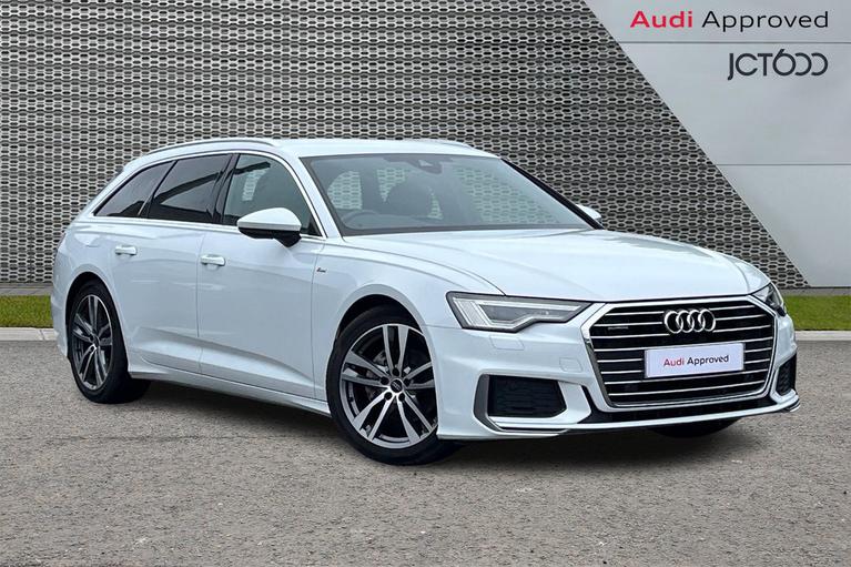 Used 2023 Audi A6 Avant 2.0 TDI 40 S line Estate 5dr Diesel S Tronic quattro Euro 6 (s/s) (204 ps) White at JCT600