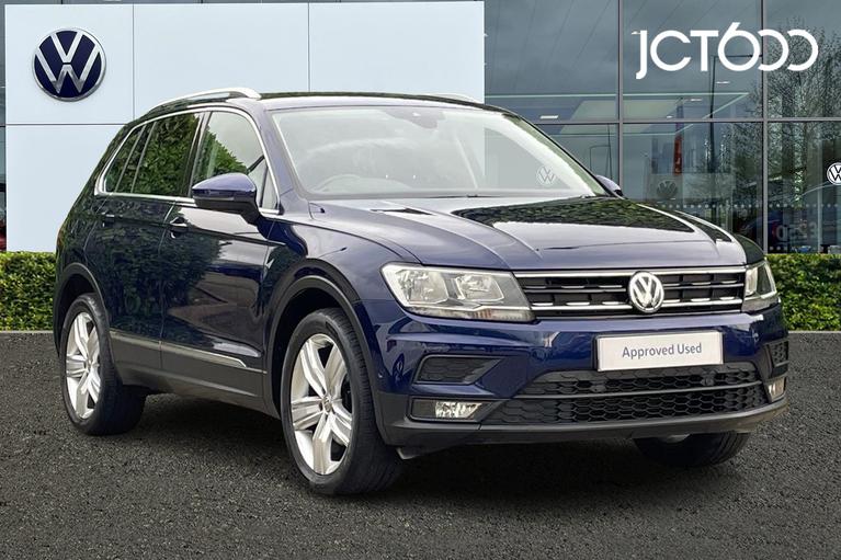 Used 2020 VOLKSWAGEN Tiguan Match 2.0 TDI 4Motion 150PS 7-Speed DSG Atlantic Blue at JCT600