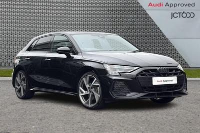 2024 AUDI A3 1.5 TFSI 35 Black Edition Sportback 5dr Petrol S Tronic Euro 6 (s/s) (150 ps) at JCT600