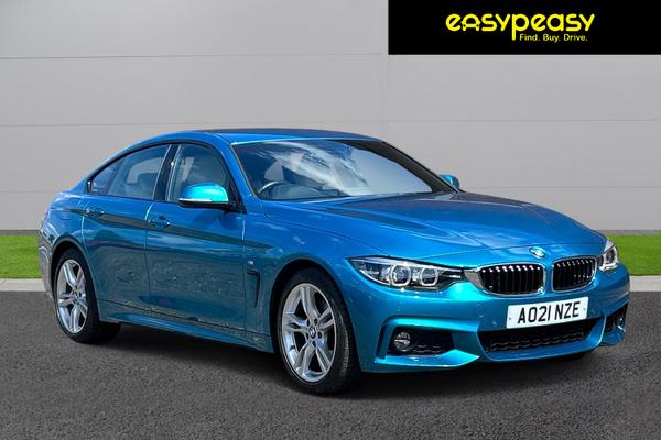 Used 2021 BMW 4 SERIES 430i M Sport 5dr Auto [Professional Media] Blue at easypeasy