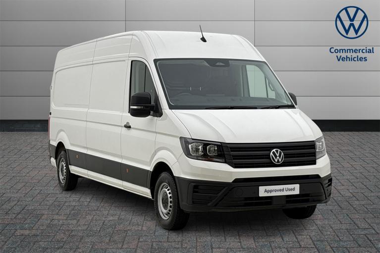 Used 2025 VOLKSWAGEN Crafter 2.0 TDI CR35 Commerce Plus Panel Van 5dr Diesel Manual FWD LWB High Roof Euro 6 (s/s) (140 ps) White at JCT600
