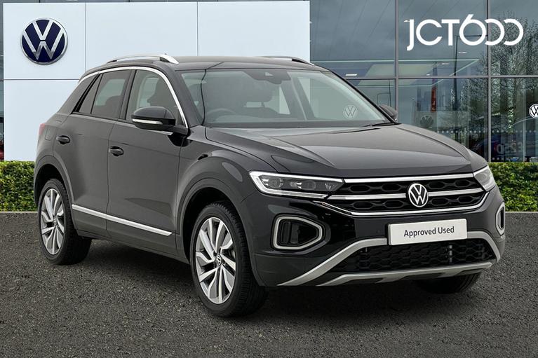 Used 2024 VOLKSWAGEN T-Roc 1.5 TSI Style SUV 5dr Petrol DSG Euro 6 (s/s) (150 ps) Black at JCT600