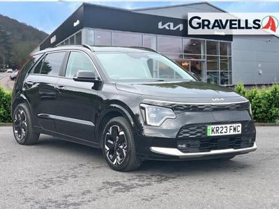 Used 2023 Kia NIRO 64.8kWh 4 SUV 5dr Electric Auto (201 bhp) Black at Gravells
