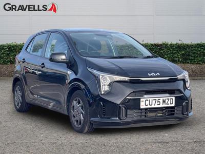 Used 2025 Kia PICANTO 1.0 2 Hatchback 5dr Petrol Manual Euro 6 (s/s) (62 bhp) Black at Gravells