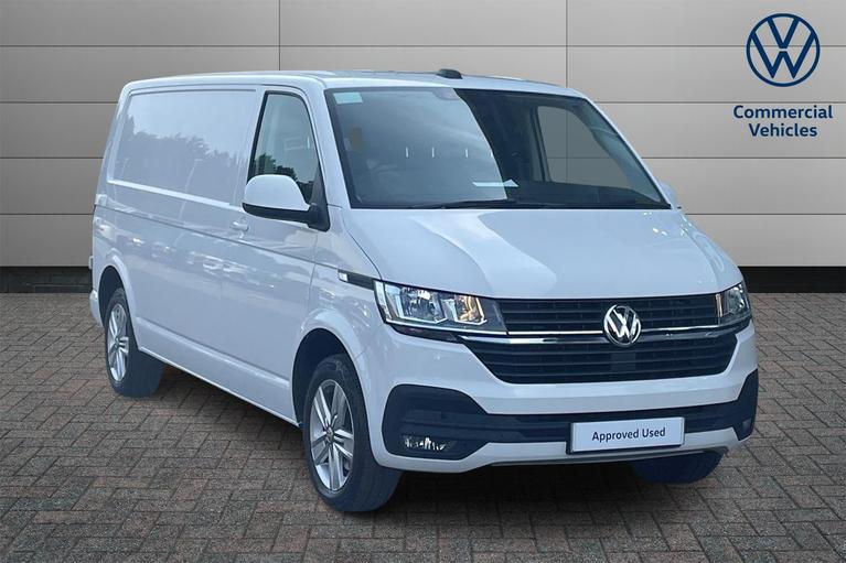 Used 2023 Volkswagen Transporter T32 Highline LWB 150 PS 2.0 TDI 6sp Manual Panel Van Candy White at JCT600