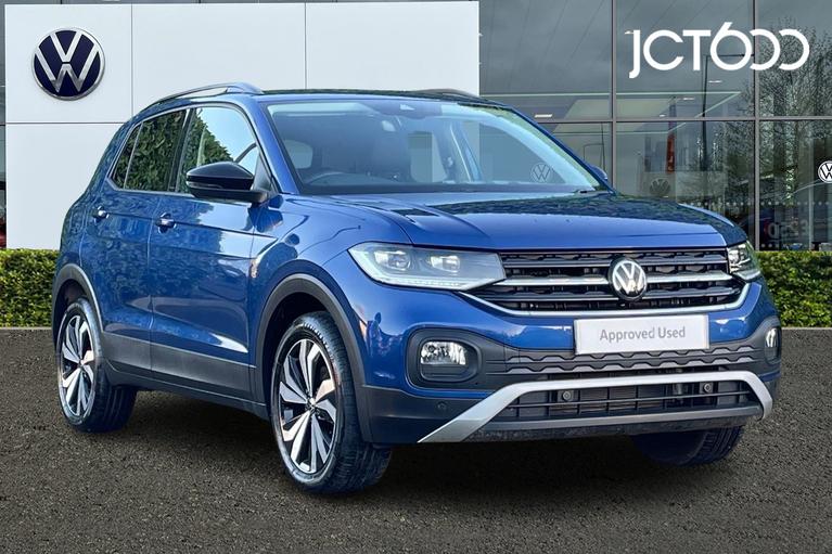 Used 2023 Volkswagen T-Cross Black Edition 1.0 TSI 110PS 7-speed DSG Reef Blue at JCT600