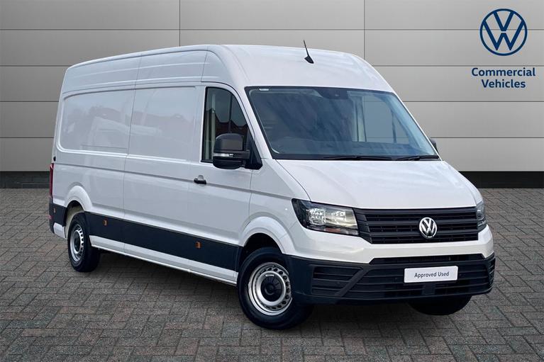 Used 2024 VOLKSWAGEN Crafter CR35 Commerce Plus Manual LWB Euro 6 140ps *APP CONNECT*AIR CON* Candy White at JCT600