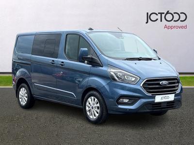 2020 FORD Transit Custom  320 L1  FWD 2.0 EcoBlue 185ps Low Roof D/Cab Limited Van Auto at JCT600