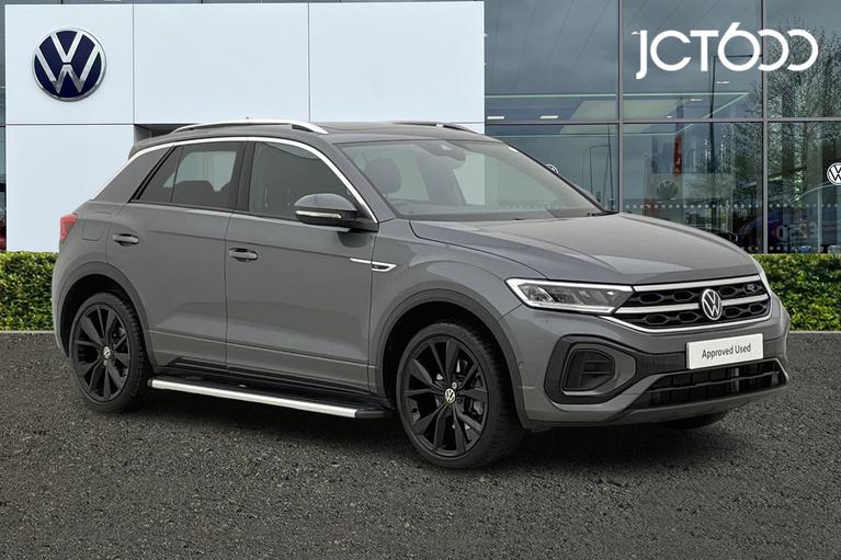 Used 2022 Volkswagen T-Roc 2.0 TSI R-Line SUV 5dr Petrol DSG 4Motion Euro 6 (s/s) (190 ps) Indium Grey at JCT600