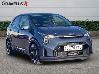 Used 2024 Kia PICANTO 1.0 3 Hatchback 5dr Petrol Manual Euro 6 (s/s) (62 bhp) smoke blue at Gravells