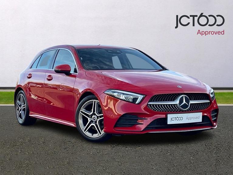 Used 2018 MERCEDES-BENZ A Class 1.5 A180d AMG Line (Executive) Hatchback 5dr Diesel 7G-DCT Euro 6 (s/s) (116 ps) Red at JCT600