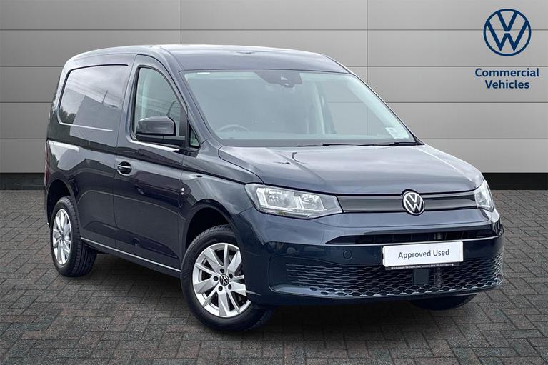 Used 2023 VOLKSWAGEN Caddy C20 Commerce Pro Manual SWB Euro 6 102ps *SAT NAV*AIR CON* Starlight Blue at JCT600