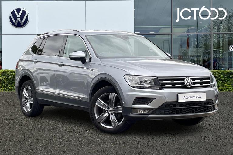 Used 2021 VOLKSWAGEN Tiguan Allspace Match 1.5 TSI 2WD 150PS 7-Speed DSG 5 Door Pyrite Silver at JCT600