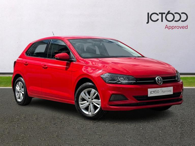 Used 2018 VOLKSWAGEN Polo 1.0 SE Hatchback 5dr Petrol Manual Euro 6 (s/s) (65 ps) Red at JCT600