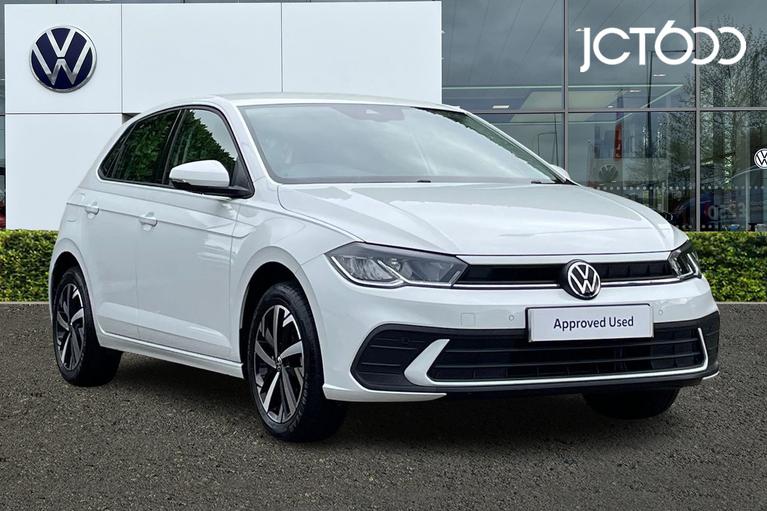 Used 2022 VOLKSWAGEN Polo 1.0 EVO Life Hatchback 5dr Petrol Manual Euro 6 (s/s) (80 ps) White at JCT600