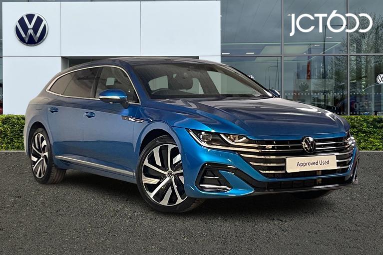 Used 2023 Volkswagen Arteon Shooting Brake R-Line 2.0 TDI 200PS 7-speed DSG 4Motion 5 Door Kingfisher Blue at JCT600