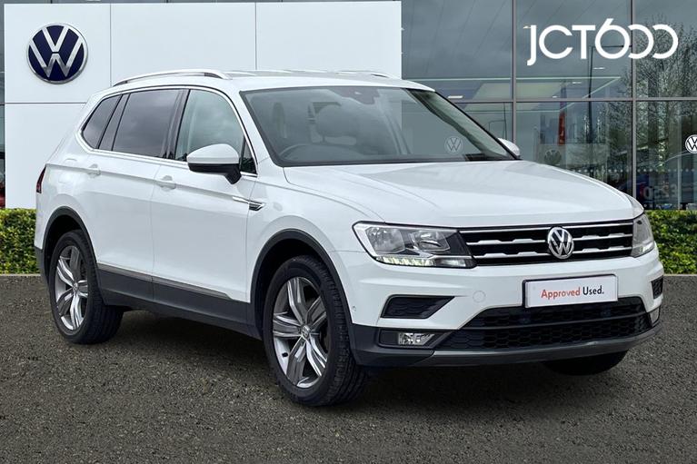 Used 2021 VOLKSWAGEN Tiguan Allspace 1.5 TSI EVO Match SUV 5dr Petrol Manual Euro 6 (s/s) (150 ps) White at JCT600