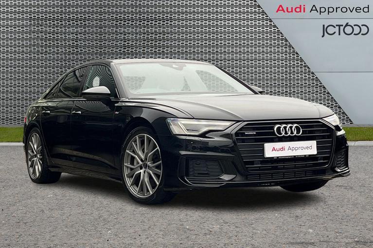 Used 2021 AUDI A6 3.0 TFSI V6 55 Black Edition Saloon 4dr Petrol S Tronic quattro Euro 6 (s/s) (340 ps) Black at JCT600