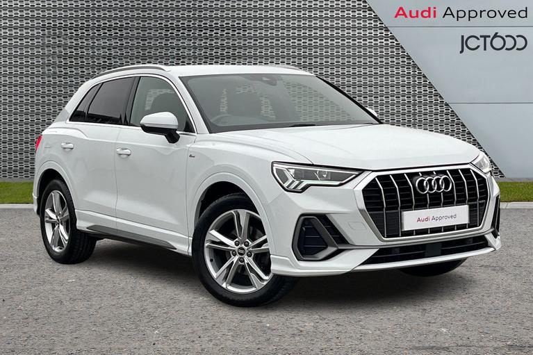 Used 2021 Audi Q3 1.5 TFSI CoD 35 S line SUV 5dr Petrol Manual Euro 6 (s/s) (150 ps) White at JCT600