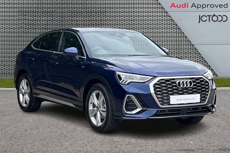 Used 2024 AUDI Q3 Sportback S line 35 TFSI 150 PS S tronic Navarra blue at JCT600