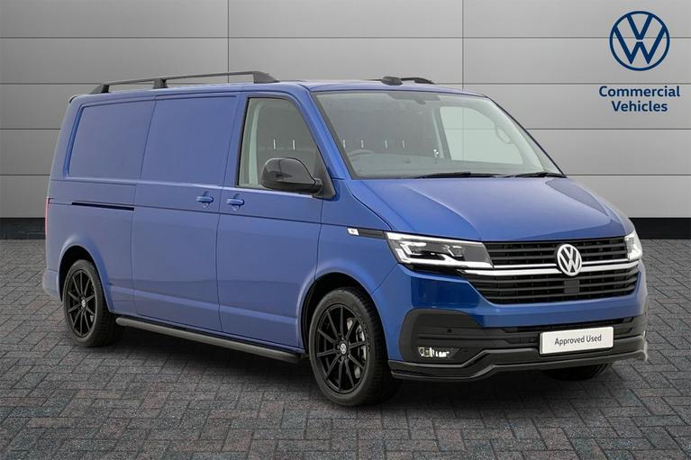 Used 2024 Volkswagen Transporter 2.0 TDI T32 Highline Panel Van 5dr Diesel DSG FWD LWB High Roof Euro 6 (s/s) (150 ps) Ravenna Blue at JCT600