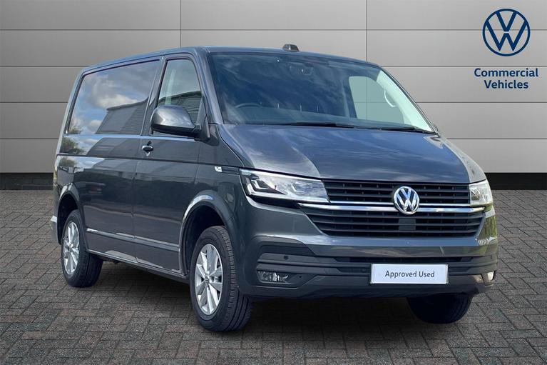 Used 2024 VOLKSWAGEN Transporter 2.0 TDI T28 Highline Panel Van 5dr Diesel Manual FWD SWB Euro 6 (s/s) (150 ps) Indium Grey at JCT600