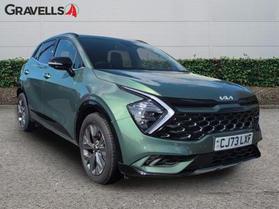 Used 2024 Kia SPORTAGE 1.6 h T-GDi GT-Line SUV 5dr Petrol Hybrid Auto Euro 6 (s/s) (226 bhp) experience green at Gravells