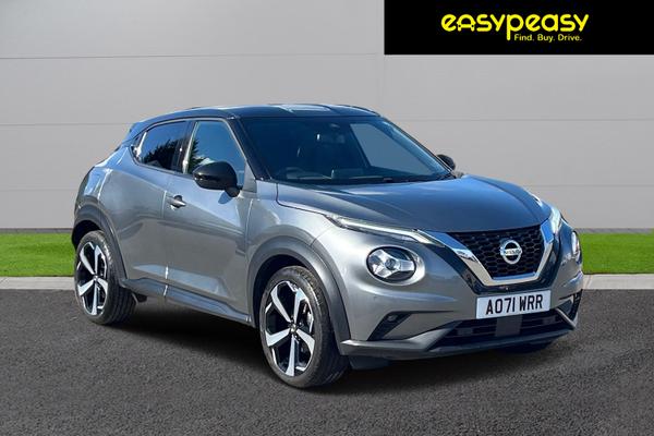 Used 2022 Nissan JUKE 1.0 DiG-T 114 Tekna 5dr 2T Gun metallic/Black at easypeasy