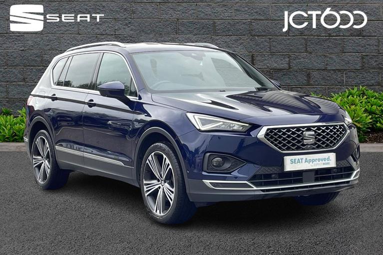 Used 2021 SEAT Tarraco 1.5 TSI EVO XCELLENCE Lux SUV 5dr Petrol Manual Euro 6 (s/s) (150 ps) Blue at JCT600