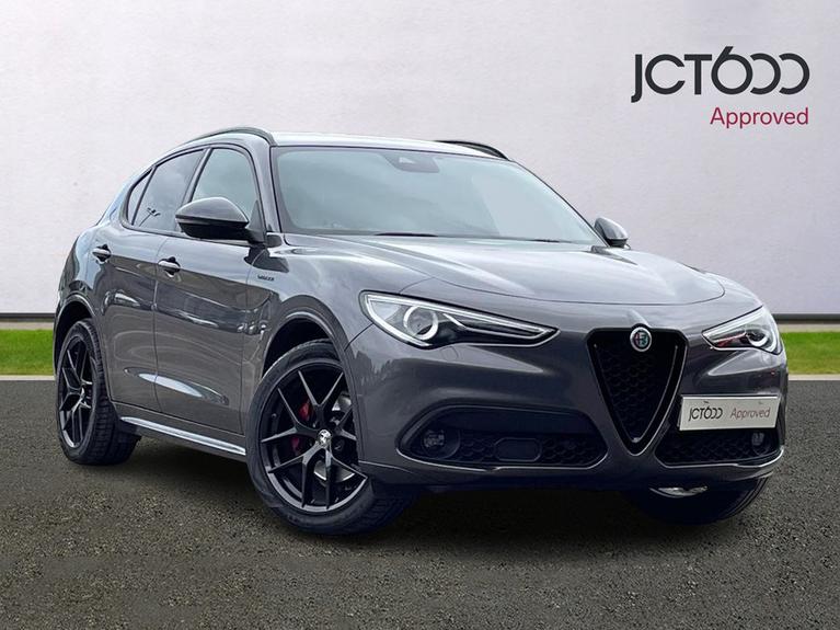 Used 2022 ALFA ROMEO Stelvio 2.2 TD Veloce SUV 5dr Diesel Auto Q4 AWD Euro 6 (s/s) (210 ps) Grey at JCT600