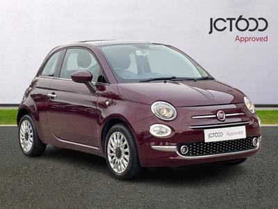 2016 Fiat 500 1.2 Lounge Hatchback 3dr Petrol Manual Euro 6 (s/s) (69 bhp) at JCT600
