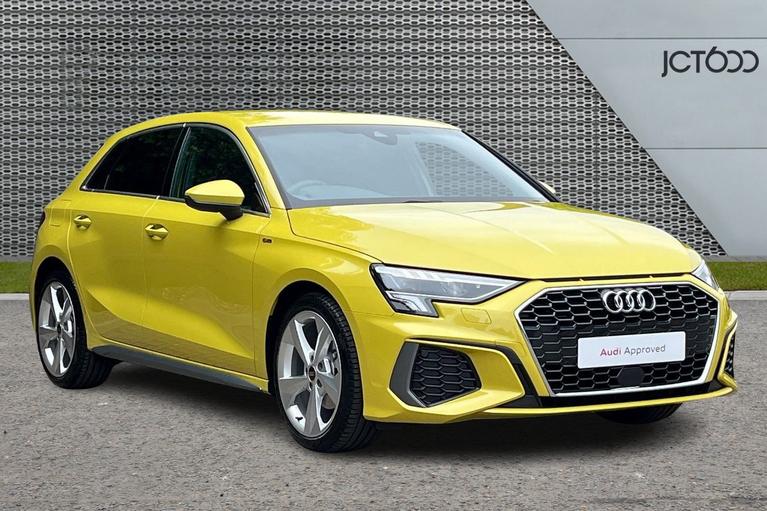 Used 2024 AUDI A3 Sportback S line 30 TFSI 110 PS S tronic Python yellow at JCT600