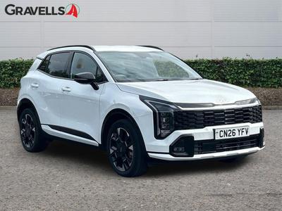 Used 2026 Kia SPORTAGE 1.6 h T-GDi GT-Line SUV 5dr Petrol Hybrid Auto Euro 6 (s/s) (235 bhp) FUSION WHITE at Gravells