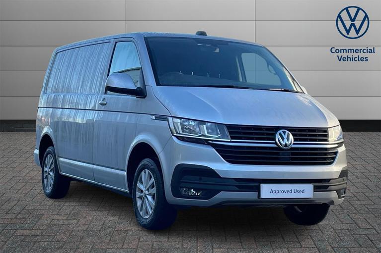 Used 2024 VOLKSWAGEN Transporter 2.0 TDI T28 Highline Panel Van 5dr Diesel Manual FWD SWB Euro 6 (s/s) (110 ps) Silver at JCT600