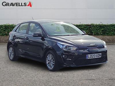 Used 2023 Kia RIO 1.0 T-GDi 2 Hatchback 5dr Petrol DCT Euro 6 (s/s) (99 bhp) Black at Gravells