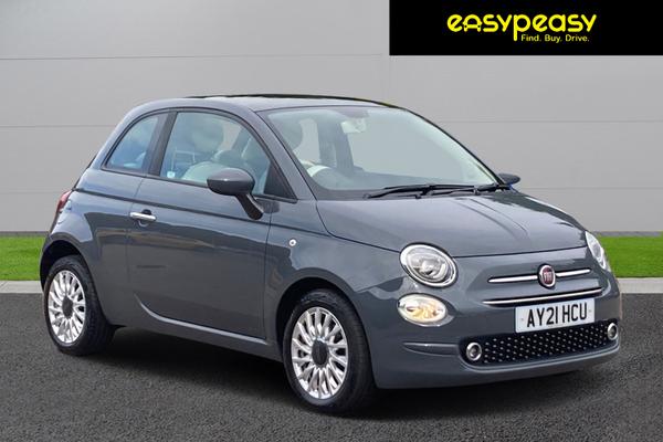 Used 2021 Fiat 500 1.0 Mild Hybrid Lounge 3dr Tech House Grey at easypeasy