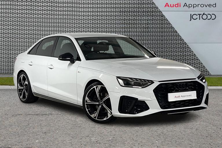 Used 2023 Audi A4 Black Edition 35 TFSI 150 PS S tronic 4 Door Glacier White at JCT600