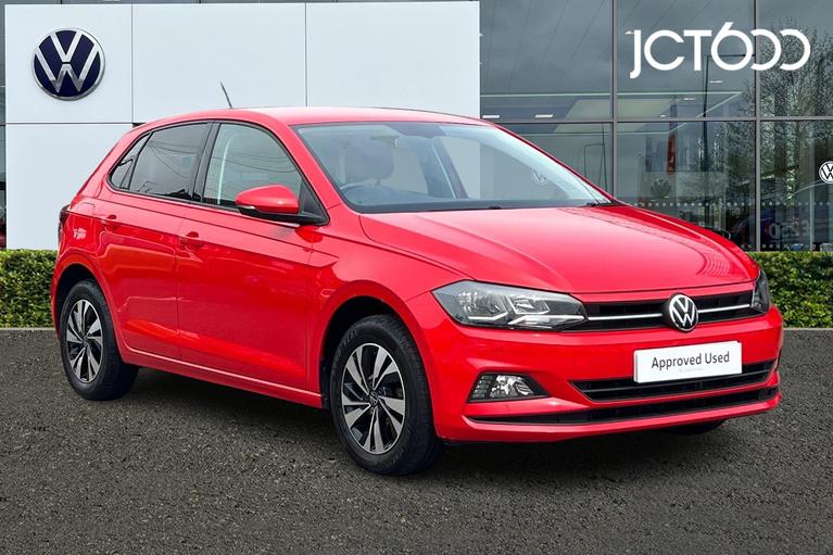 Used 2021 VOLKSWAGEN Polo Match 1.0 TSI 95PS 5-speed Manual Flash Red at JCT600