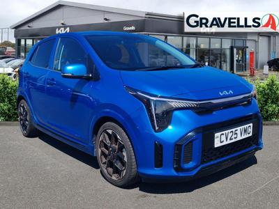 Used 2025 Kia PICANTO 1.0 GT-Line Hatchback 5dr Petrol Manual Euro 6 (s/s) (62 bhp) azure blue at Gravells