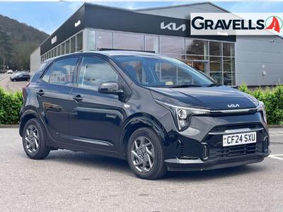 Used 2024 Kia PICANTO 1.0 2 Hatchback 5dr Petrol AMT Euro 6 (s/s) (62 bhp) MIDNIGHT BLACK at Gravells