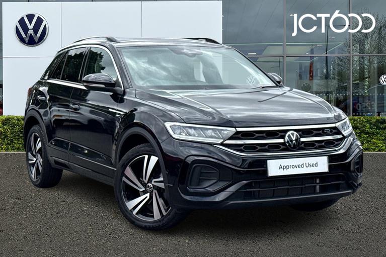 Used 2023 VOLKSWAGEN T-Roc 1.5 TSI R-Line SUV 5dr Petrol DSG Euro 6 (s/s) (150 ps) Black at JCT600