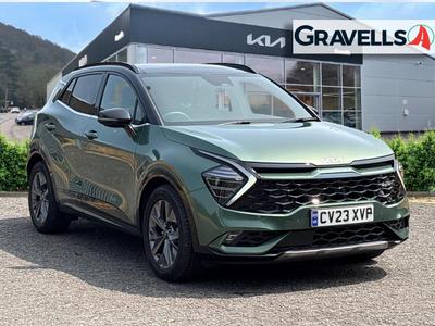Used 2023 Kia SPORTAGE 1.6 h T-GDi GT-Line S SUV 5dr Petrol Hybrid Auto Euro 6 (s/s) (226 bhp) EXPERIENCE GREEN WITH BLACK RO at Gravells