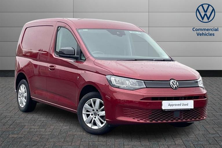 Used 2022 VOLKSWAGEN Caddy 2.0 TDI Caddy Commerce Pro Panel Van 5dr Diesel Manual SWB Euro 6 (s/s) (102 ps) Fortana Red at JCT600