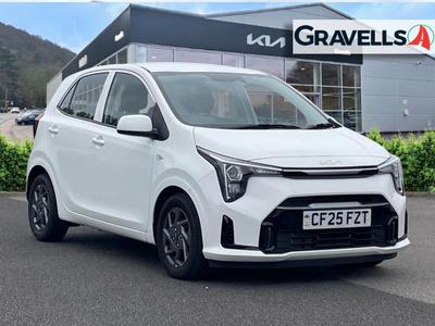 Used 2025 Kia PICANTO 1.0 2 Hatchback 5dr Petrol AMT Euro 6 (s/s) (62 bhp) clear white at Gravells