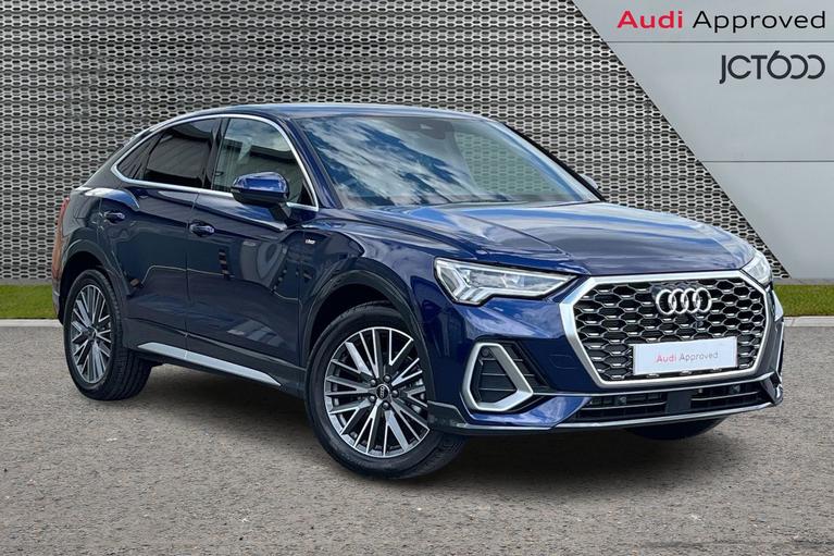 Used 2024 Audi Q3 1.5 TFSI CoD 35 S line Sportback 5dr Petrol S Tronic Euro 6 (s/s) (150 ps) Blue at JCT600