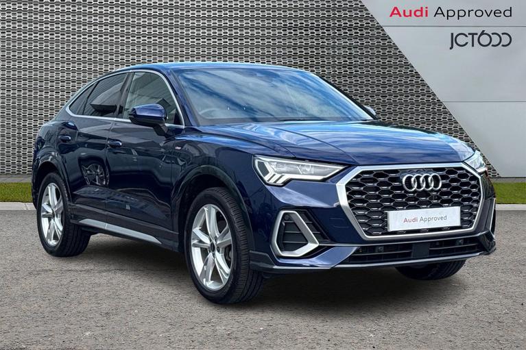 Used 2024 Audi Q3 Sportback S line 35 TFSI 150 PS S tronic Navarra Blue at JCT600